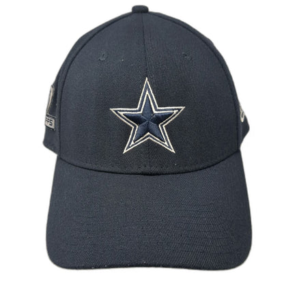 Dallas Cowboys NFL New Era Blue Cap XL Playoffs Patch 39THIRTY Stretch Fit Hat