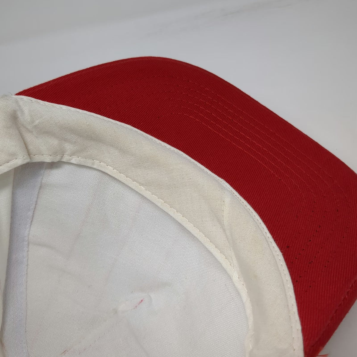 KC 5 Panel White Red One Size Coca-Cola Enjoy Script Pinstripe Snapback Hat
