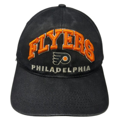 Philadelphia Flyers NHL Box Seat Snapback Hat Black One Size Orange Gray Logo
