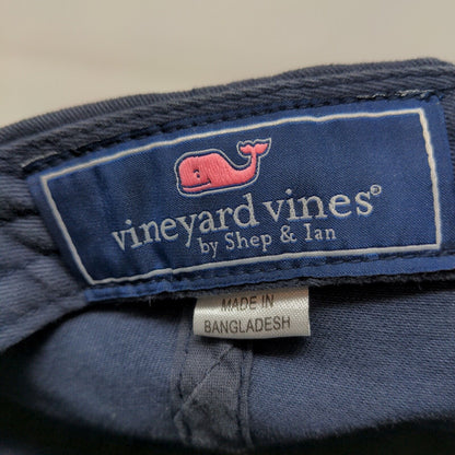 Vineyard Vines Shep & Ian Men's Slideback Hat Blue Embroidered Logo Whale