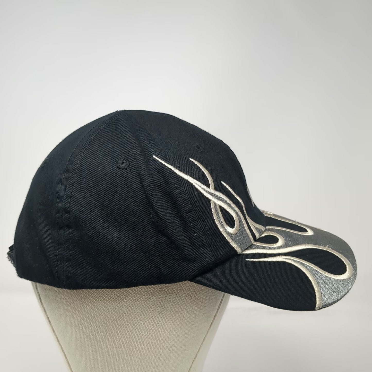 Yeezy GAP Baseball Cap Black One Size Flame Balenciaga Strapback Italy Hat