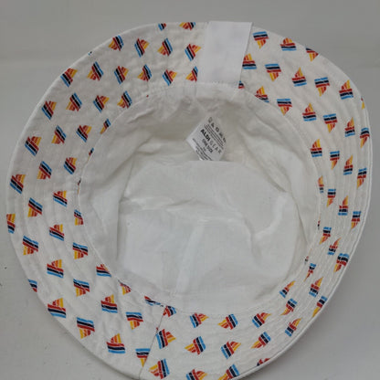 Aldi Bucket Hat Multicolor One Size Retro Striped Lightweight
