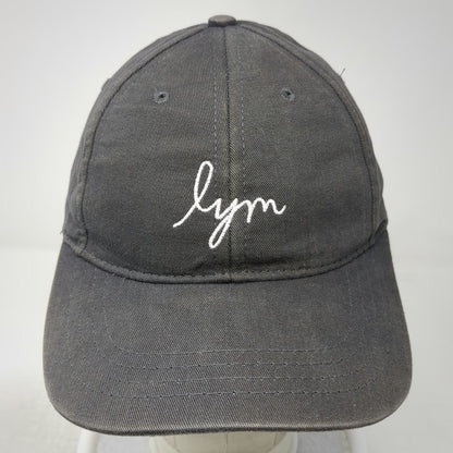 Love Your Melon Baseball Cap Gray One Size Leather Strap Made in USA lym Hat