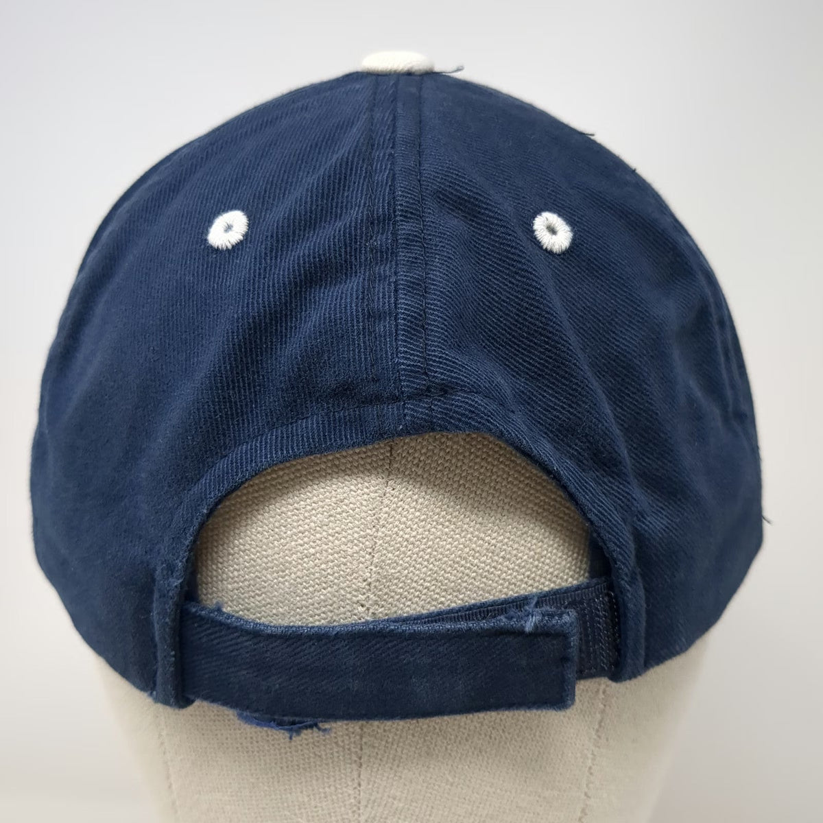 Yupoong Baseball Cap Blue One Size Hat Pilgrims Sailing Ship Graphic Strapback
