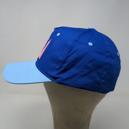 Strange Planet Men's Strapback Hat Blue Two Tone Graphic Logo Cotton Aliens