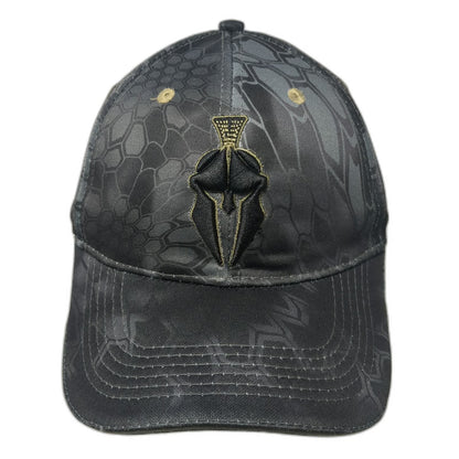 Kryptek Baseball Cap One Size Black Gray Gold Typhon Camo Spartan Helmet Hat