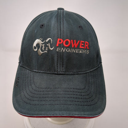 Power Engineers MAX Strapback Hat Black OSFA Embroidered Triple Crown