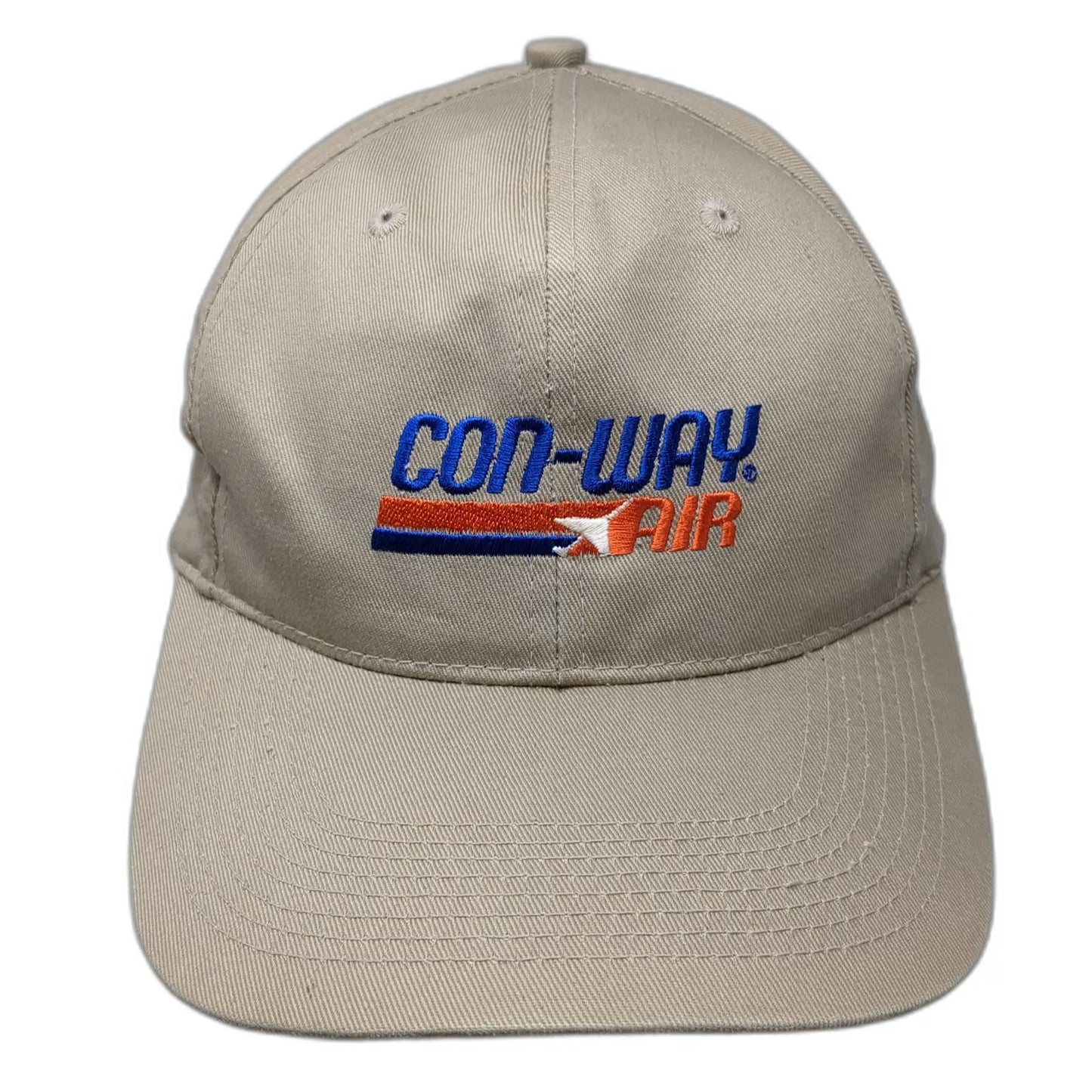 Con-Way Air Freight Logistics Snapback Beige One Size Embroidered Cotton Hat