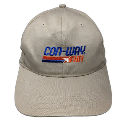 Con-Way Air Freight Logistics Snapback Beige One Size Embroidered Cotton Hat