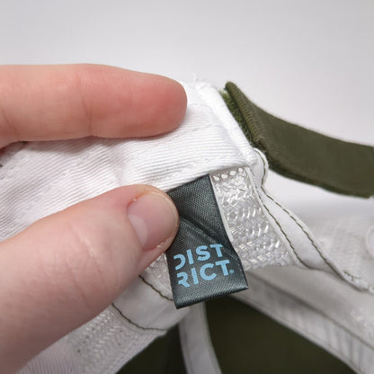 Mega Blast Strapback Trucker Hat Green One Size Adjustable Mesh Back District