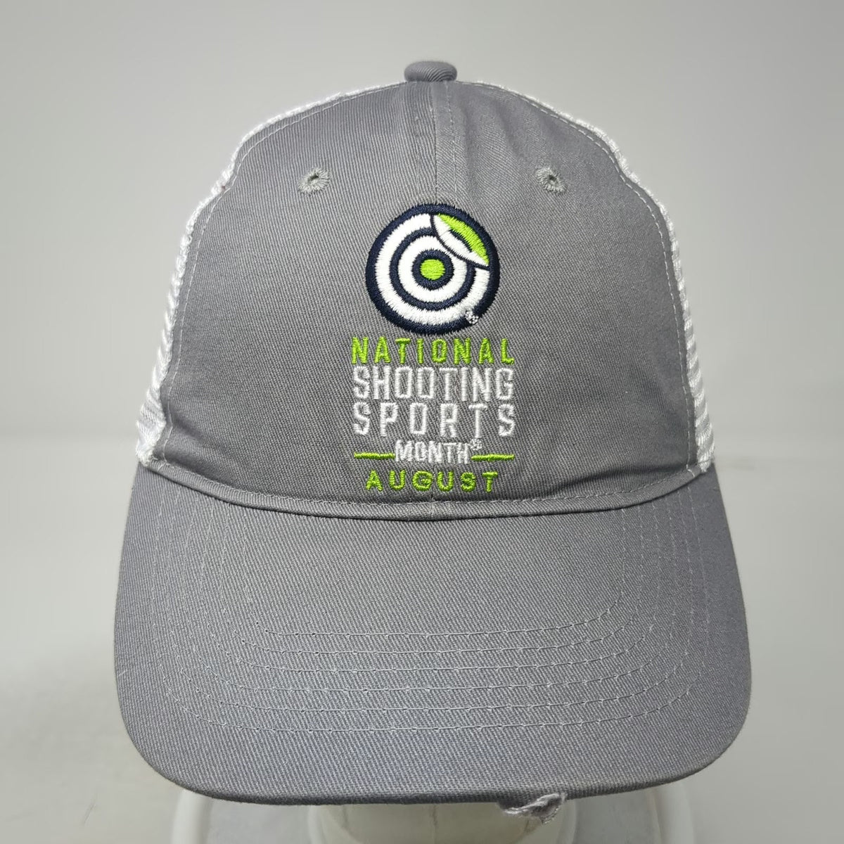 Gray Baseball Cap One Size National Shooting Sports Month August Mesh Back Hat