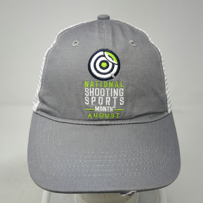 Gray Baseball Cap One Size National Shooting Sports Month August Mesh Back Hat