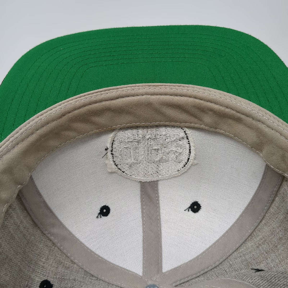 Yupoong Snapback Hat Gray Black One Size Toobs Distribution Flat Brim Green