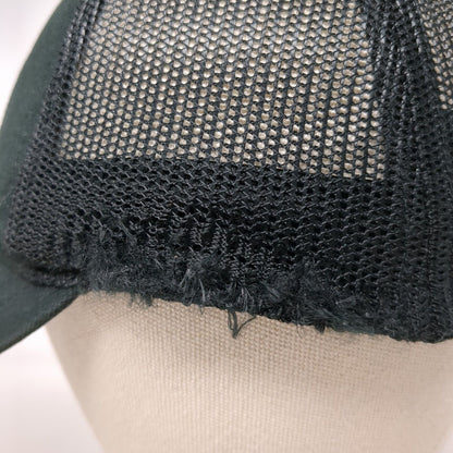 Vortex Snapback Trucker Hat Black One Size Adjustable Embroidered Mesh Back