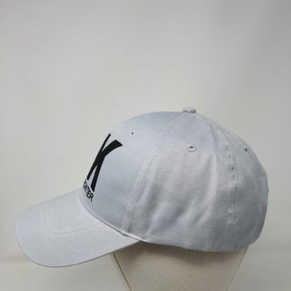 AK Last Frontier Strapback Hat Gray One Size Embroidered 6 Panel