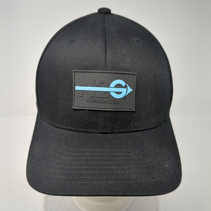 N2G Nutrition 2 Go Fitted Hat Black L/XL Flexfit Patch Logo 6 Panel Yupoong