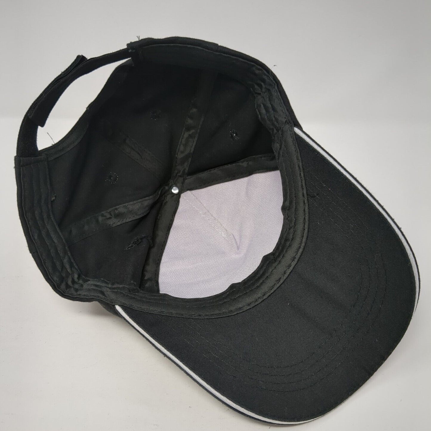 Never Looked So Good 40 Strapback Hat Black OS Adjustable Vented Holes 6 Panel