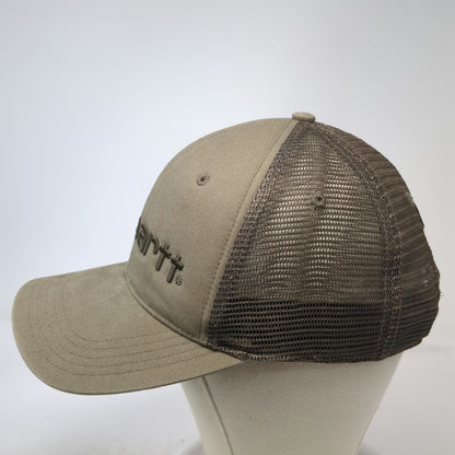 Carhartt Trucker Hat Green One Size Mesh Back Snapback Embroidered Logo Workwear
