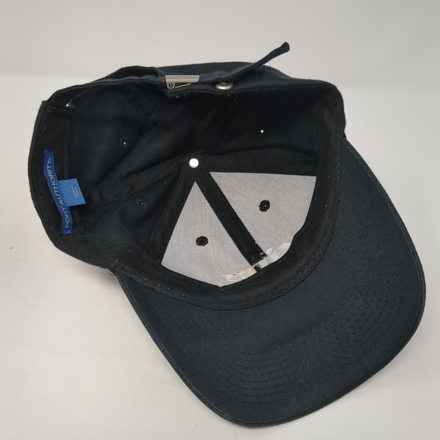 Zing Slideback Baseball Cap Black One Size Adjustable Embroidered Port Authority