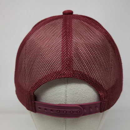 Bass Pro Shops Snapback Mesh Back Trucker Hat Red OSFM Gone Fishing