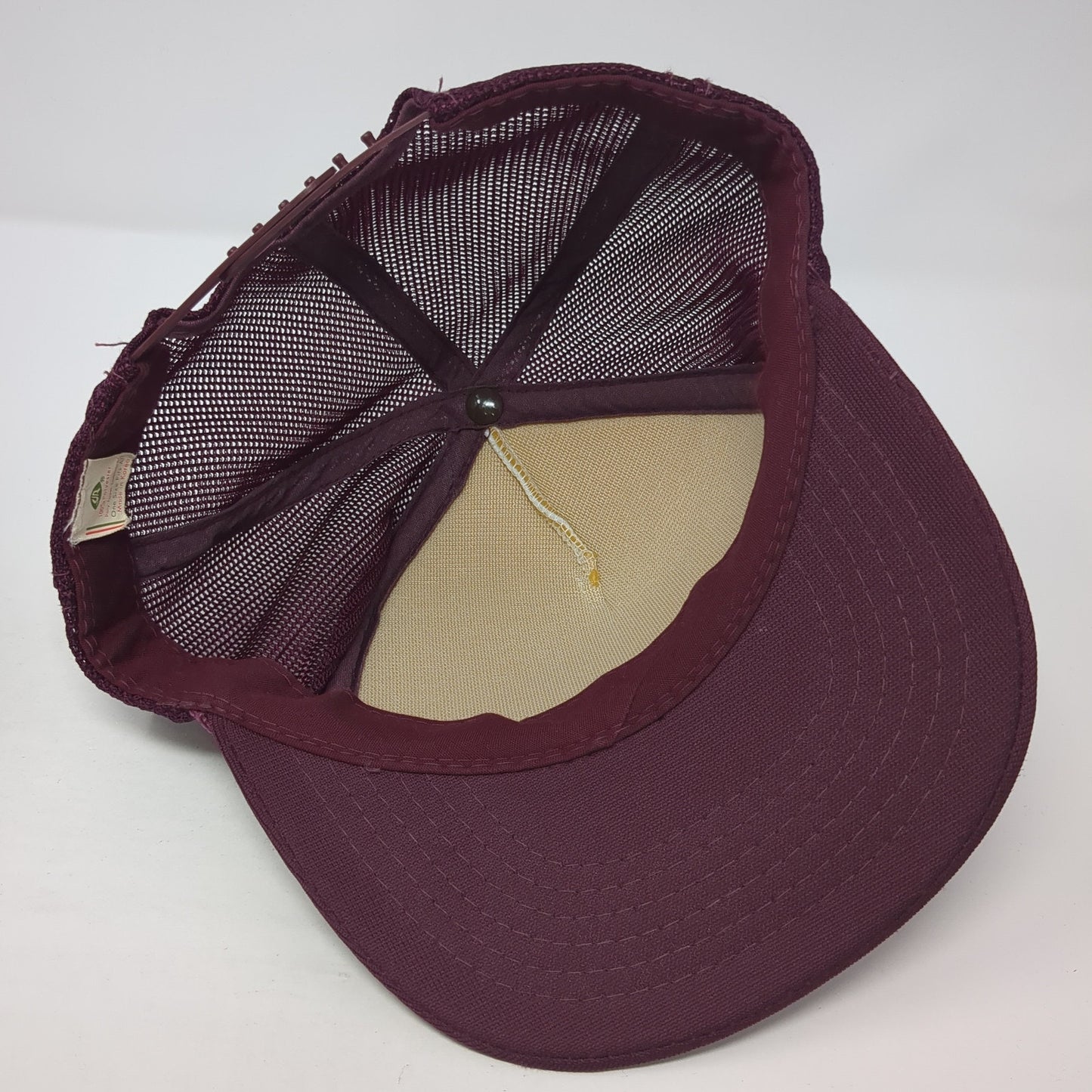 Wolfe's Auto Auction Snapback Rope Trucker Hat Red One Size Colorblock