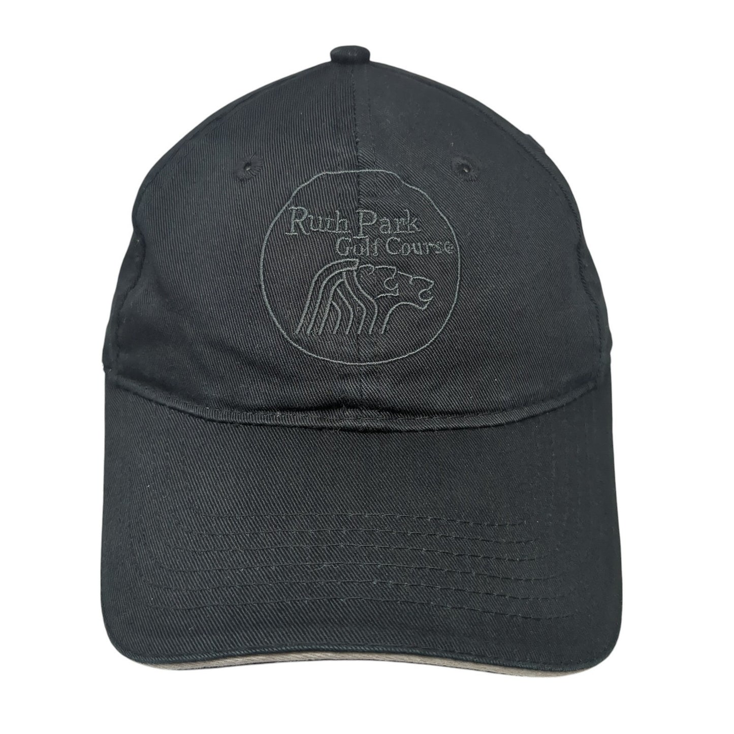 Ruth Park Golf Course Slideback Hat Black One Size Adjustable North End
