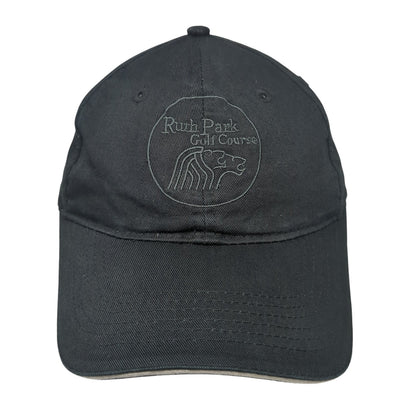 Ruth Park Golf Course Slideback Hat Black One Size Adjustable North End