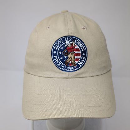 2005 US Open Pinehurst No. 2 Slideback Hat Tan One Size USGA Member