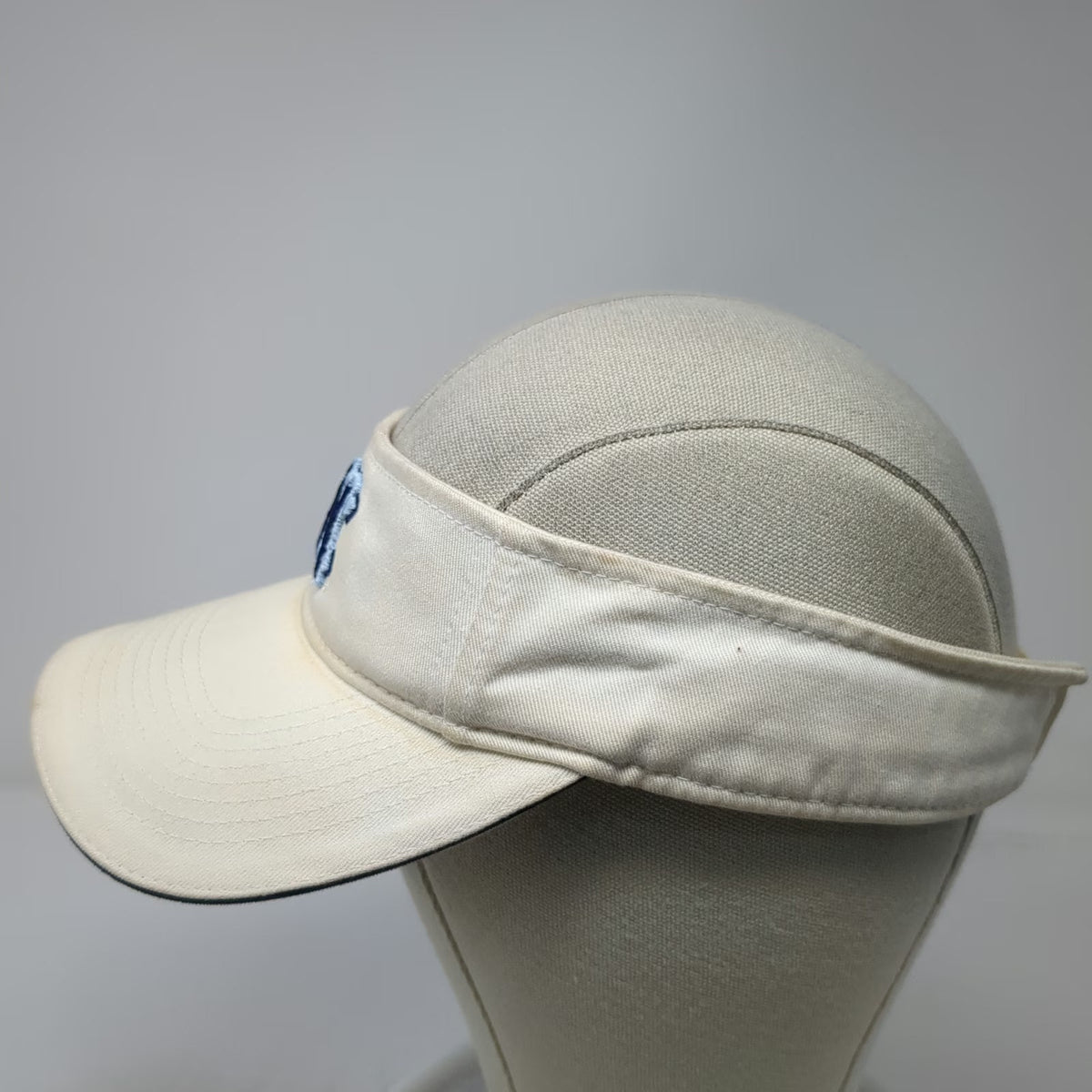 Puma North Carolina Tar Heels NCAA Visor Beige OSFM Strapback Embroidered Hat