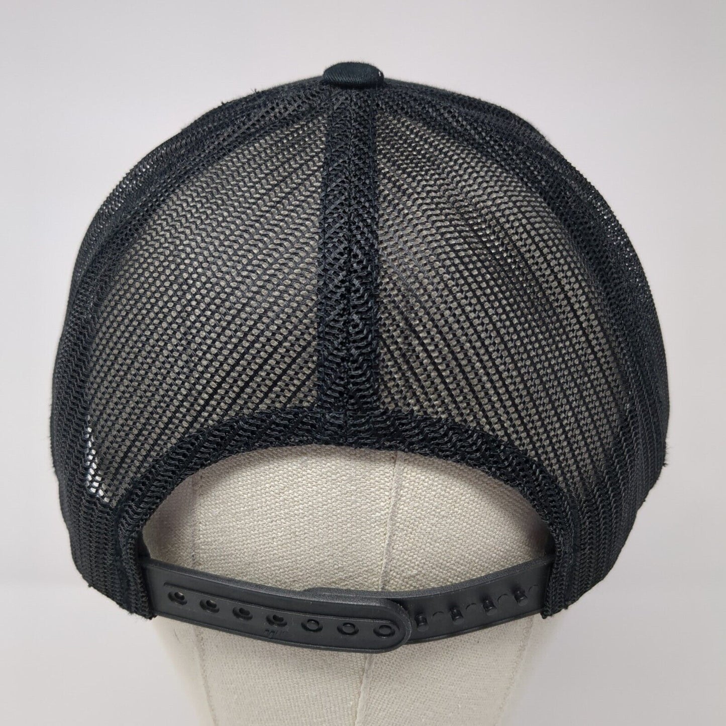 ClickBank Snapback Mesh Back Trucker Hat Black One Size Yupoong 6 Panel