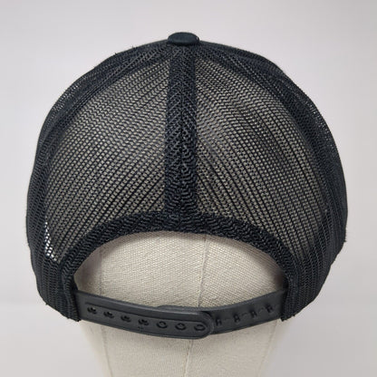 ClickBank Snapback Mesh Back Trucker Hat Black One Size Yupoong 6 Panel
