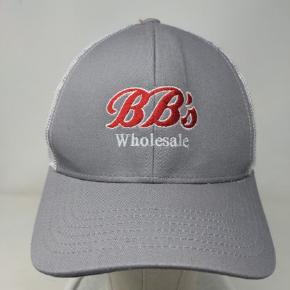 BB's Wholesale Snapback Mesh Back Trucker Hat Gray Adult Outdoor Cap