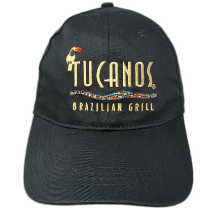 Tucanos Brazilian Grill Hat Black One Size Baseball Cap Slideback Logo Graphic