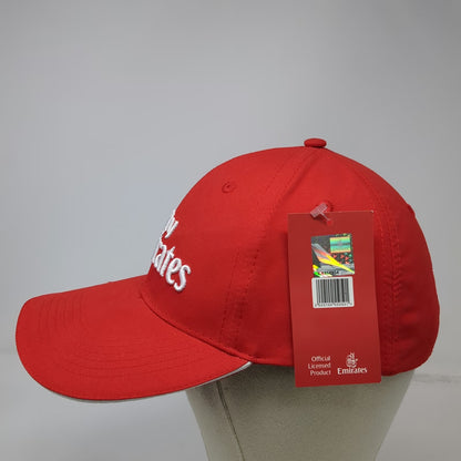 Emirates Baseball Cap Red One Size Embroidered Airline Sandwich Bill Travel Hat