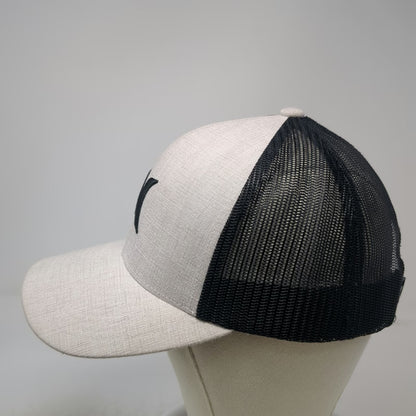 Hurley Trucker Hat Gray Black One Size Mesh Back Snapback Embroidered Logo