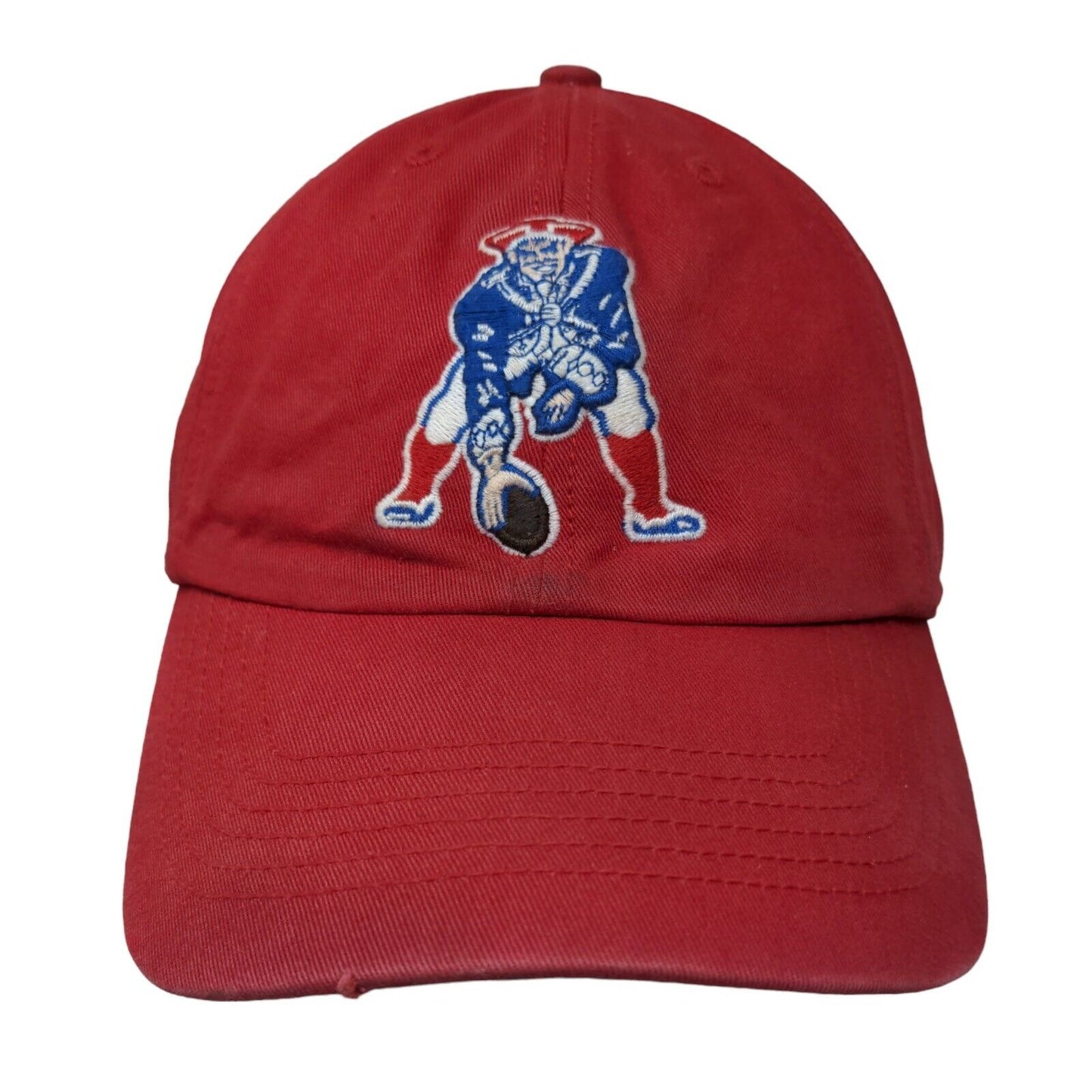 '47 Brand Men's Fitted Hat Red XL Embroidered New England Patriots Retro Logo