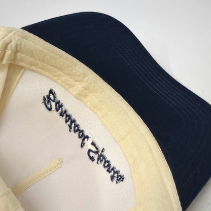OTTO Snapback Hat One Size Beige Blue Barstool Sports 2003 Script Embroidery