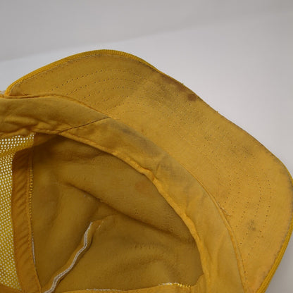Alaskans For Independence Snapback Trucker Hat Yellow One Size Mesh Back Rope