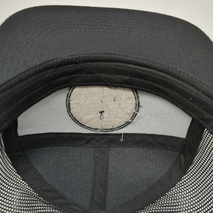Zion Trucker Hat Black One Size California Republic Patch Mesh Back Snapback