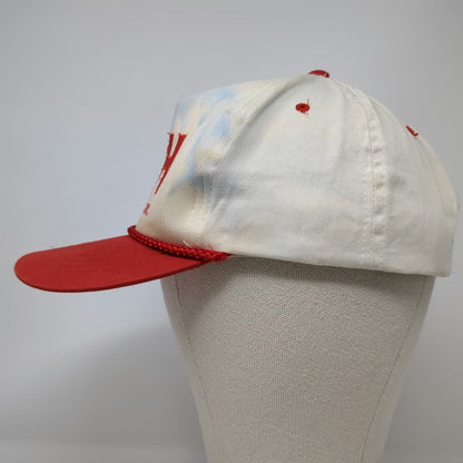 Max Herbold Inc 5 Panel Hat Red White One Size Rope Snapback Corporate Logo