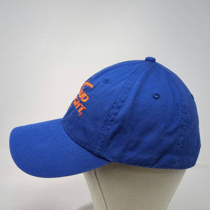 Bud Light Blue Baseball Cap One Size Embroidered Logo Slideback Closure Hat