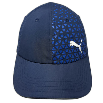 Puma Baseball Cap Blue One Size Breathable Geometric Polyester Strapback Hat
