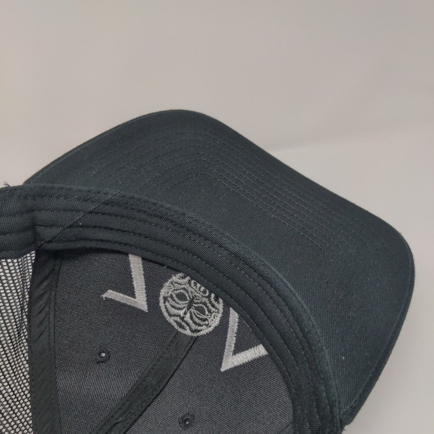 ZOA Snapback Mesh Back Trucker Hat Black Adult Pin Outdoor Cap