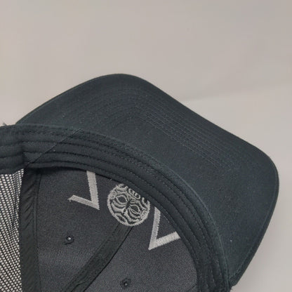 ZOA Snapback Mesh Back Trucker Hat Black Adult Pin Outdoor Cap