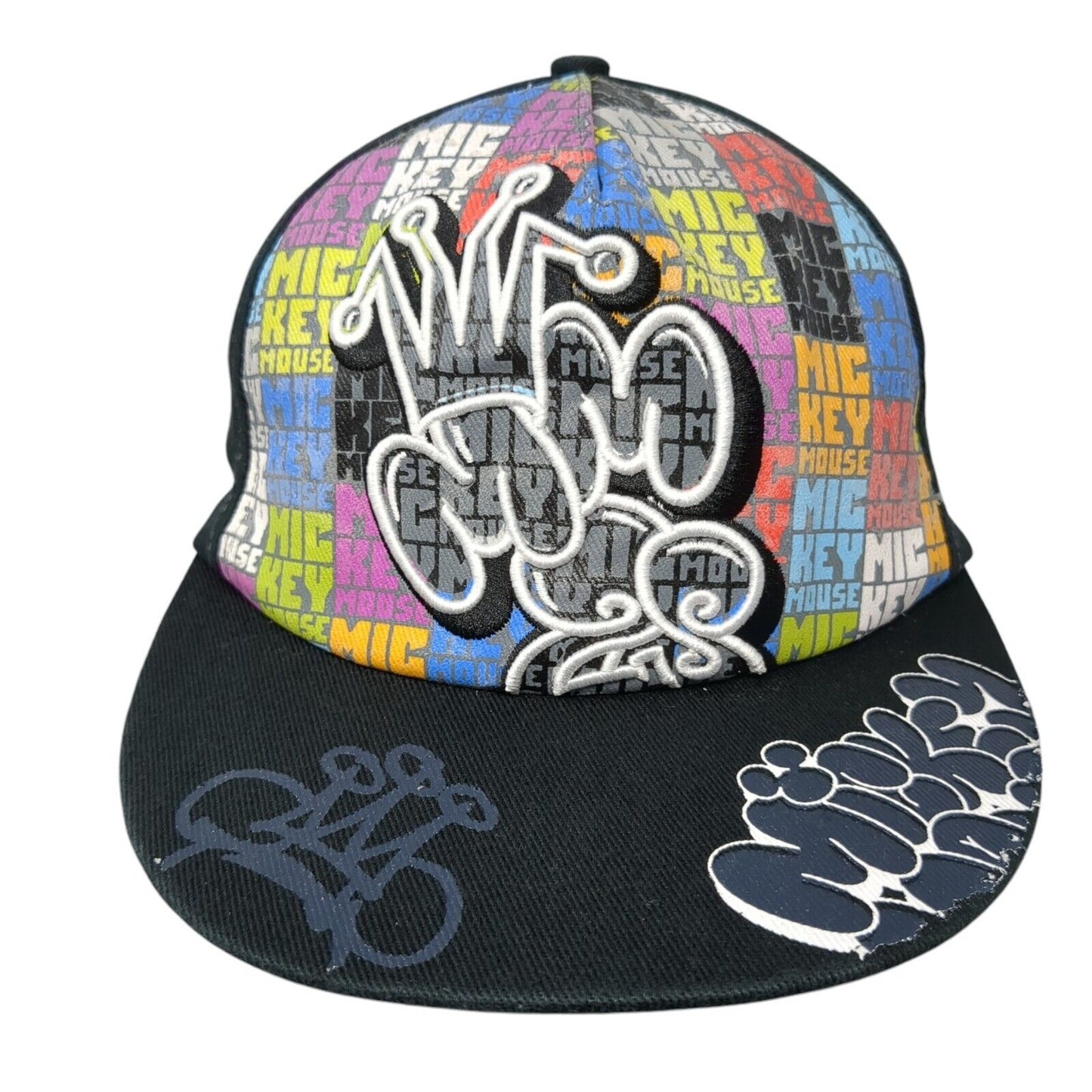 Mickey Mouse Graffiti Fitted Hat Black One Size Outdoor Disney Parks