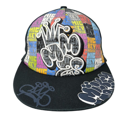Mickey Mouse Graffiti Fitted Hat Black One Size Outdoor Disney Parks