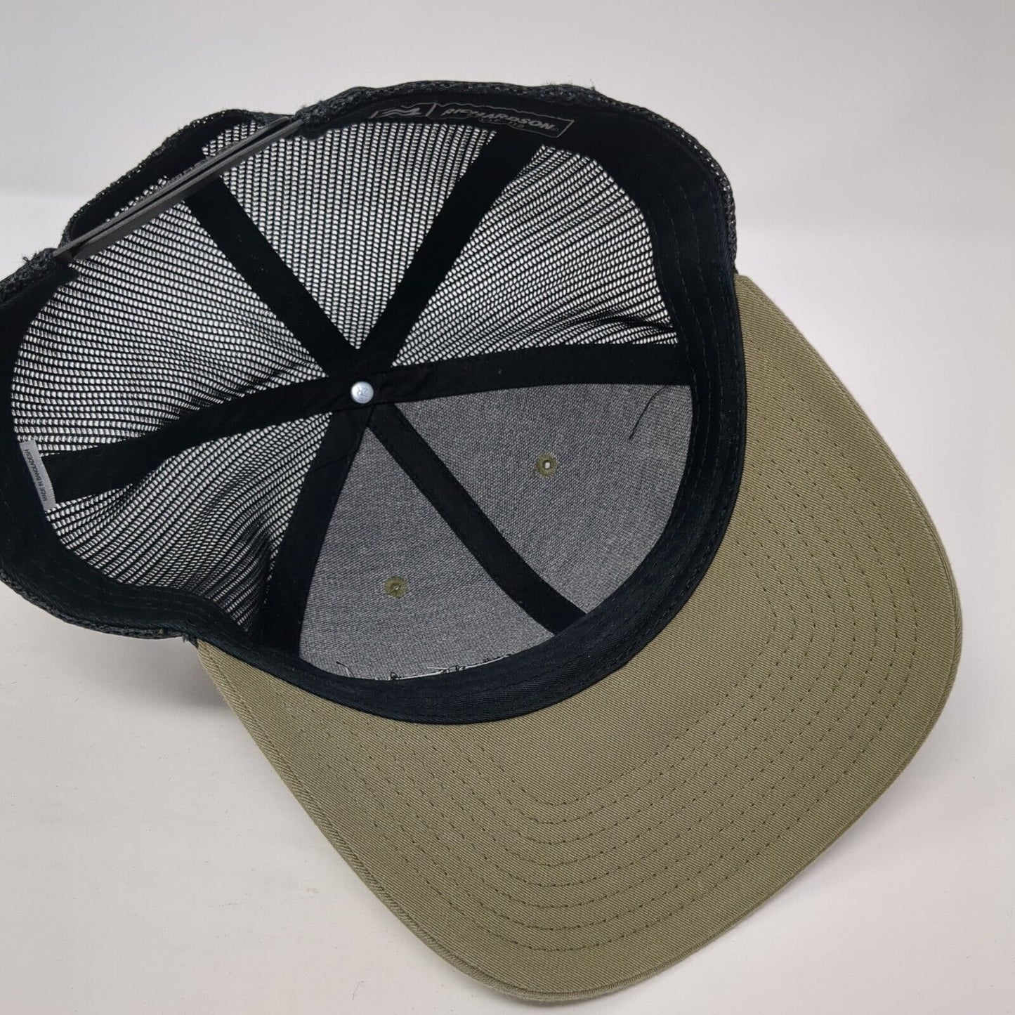 ESI Snapback Mesh Back Trucker Hat Green One Size Adjustable 6 Panel
