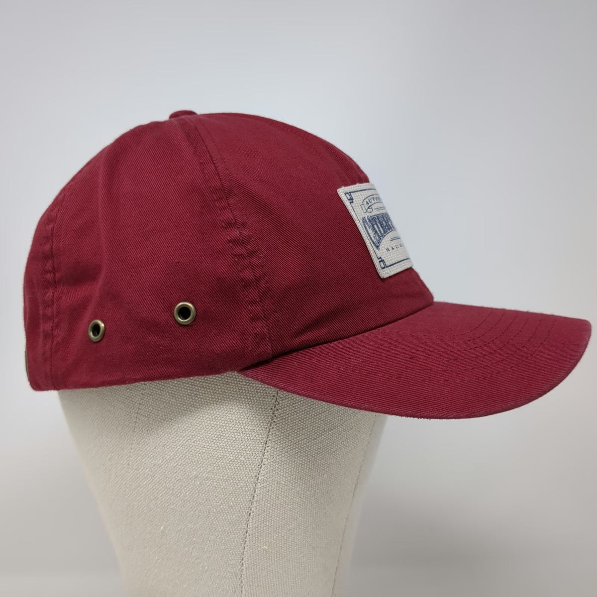 CYRK Baseball Cap Red One Size Caterpillar Machines Front Patch Slideback Hat