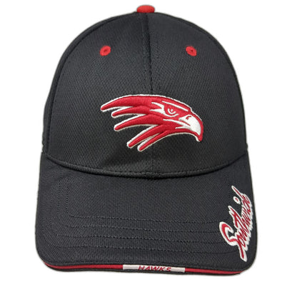 Pukka Baseball Cap Black M Cooperstown 2009 Coach Hawks Southwick A-Flex Hat