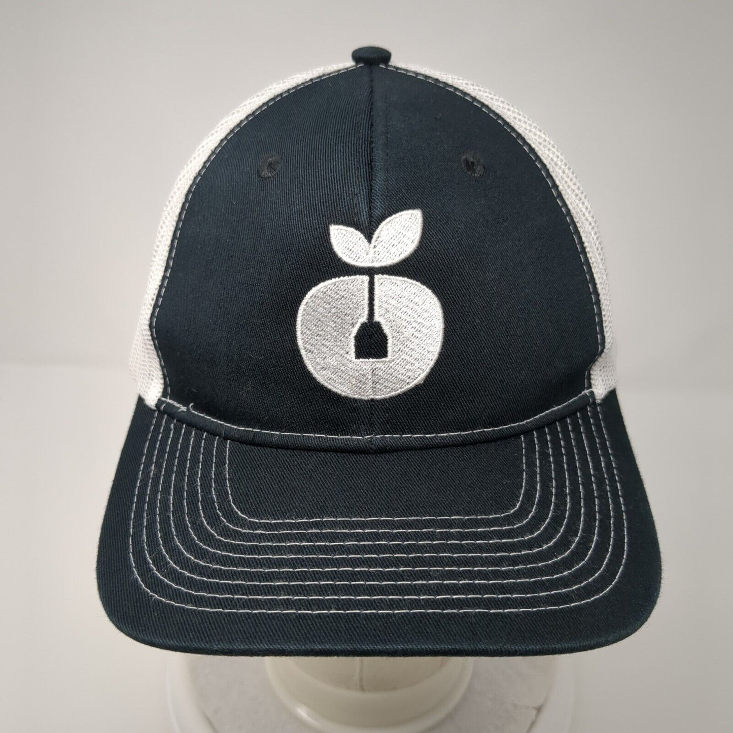 Port Authority Snapback Trucker Hat Black OSFA Embroidered Logo Mesh Back